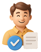 Businessman with checklist icon representing scalable airport transfer for global travel companies.